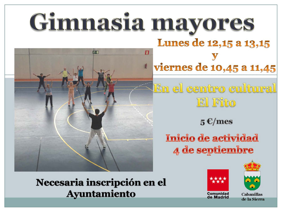 Cartel gimnasia