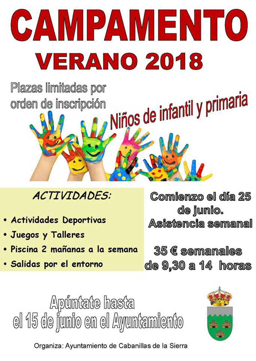 campamento verano 2018 cabanillas de la sierra