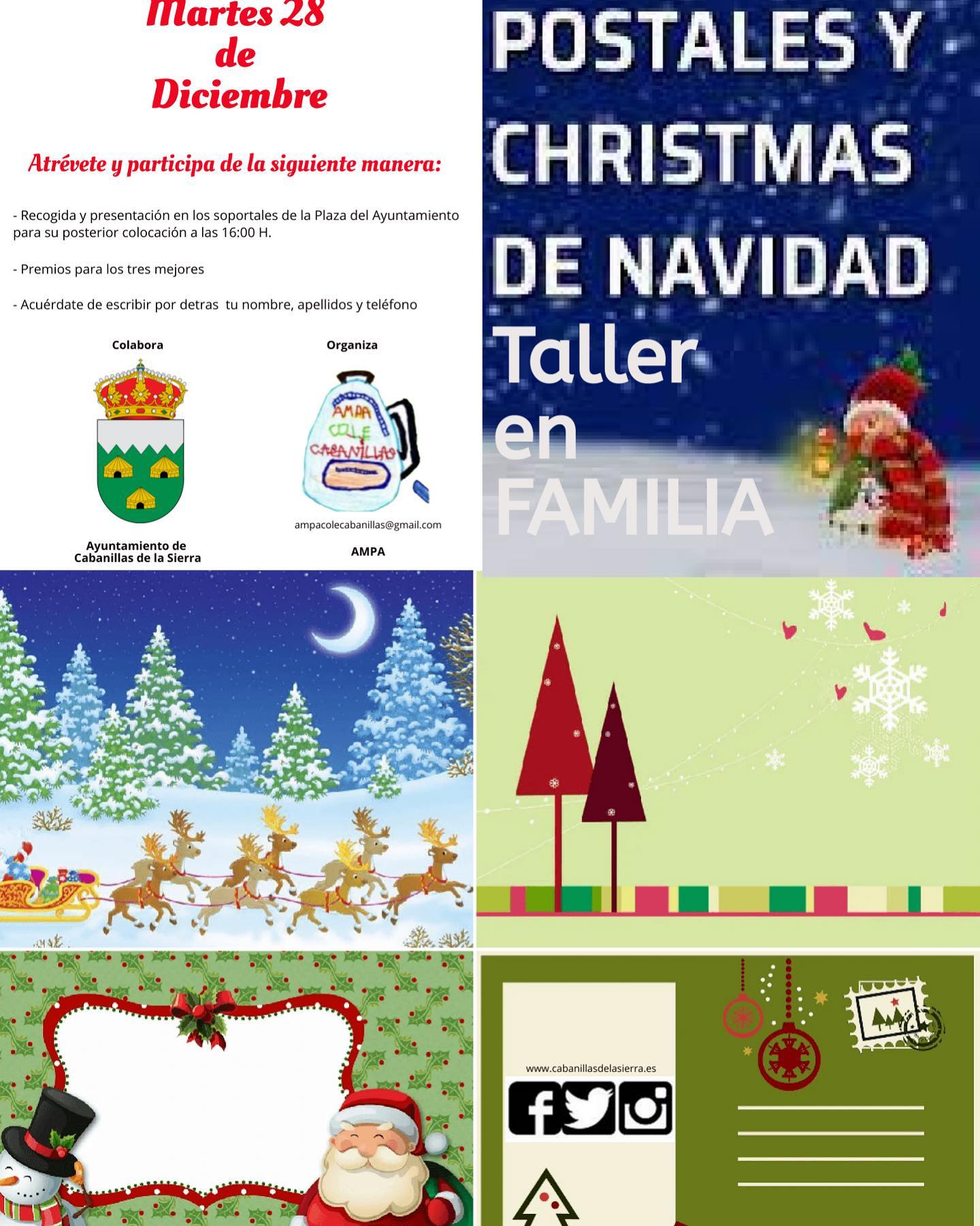 taller postales navideñas