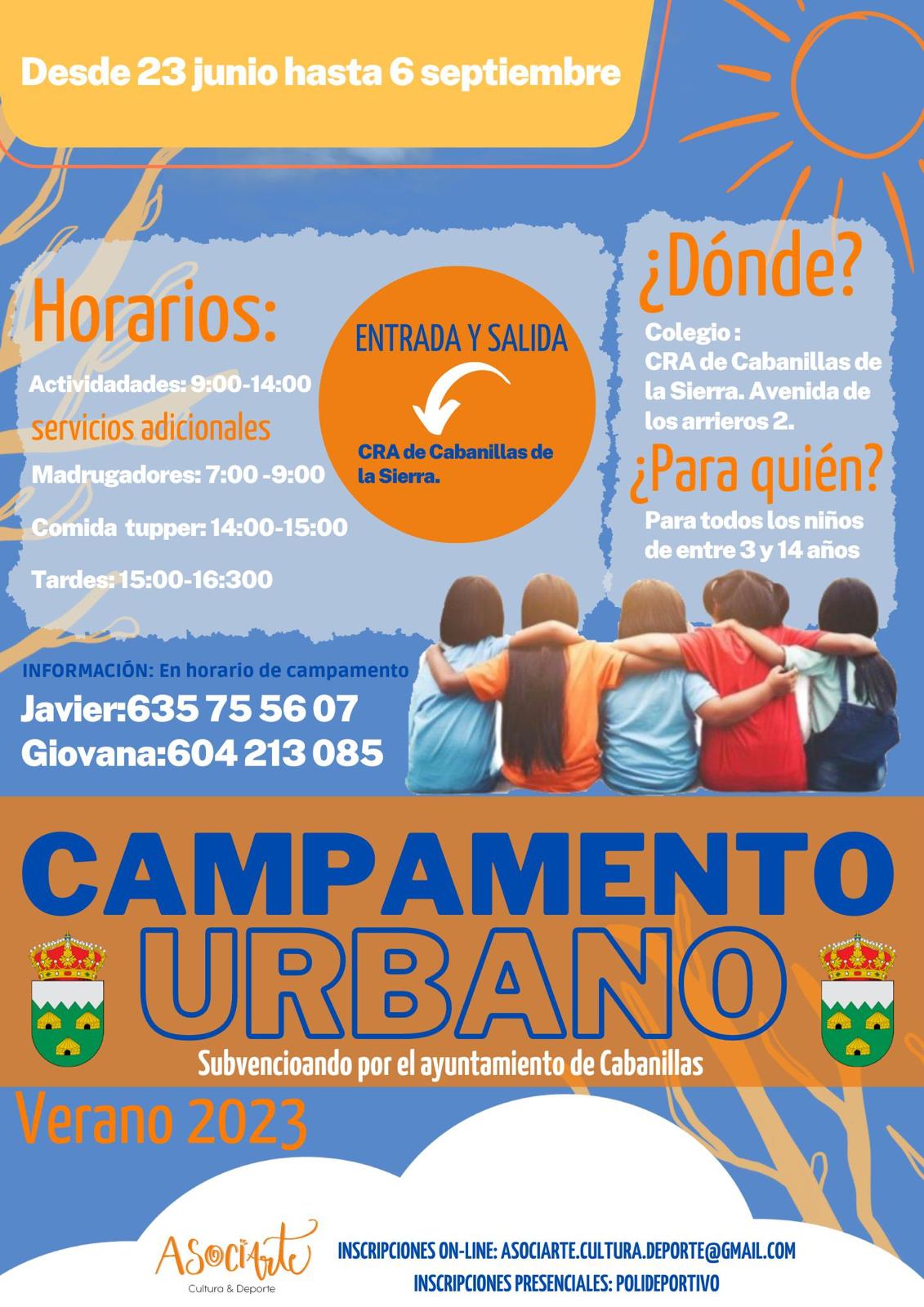 Campamento urbano Cabanillas de la Sierra