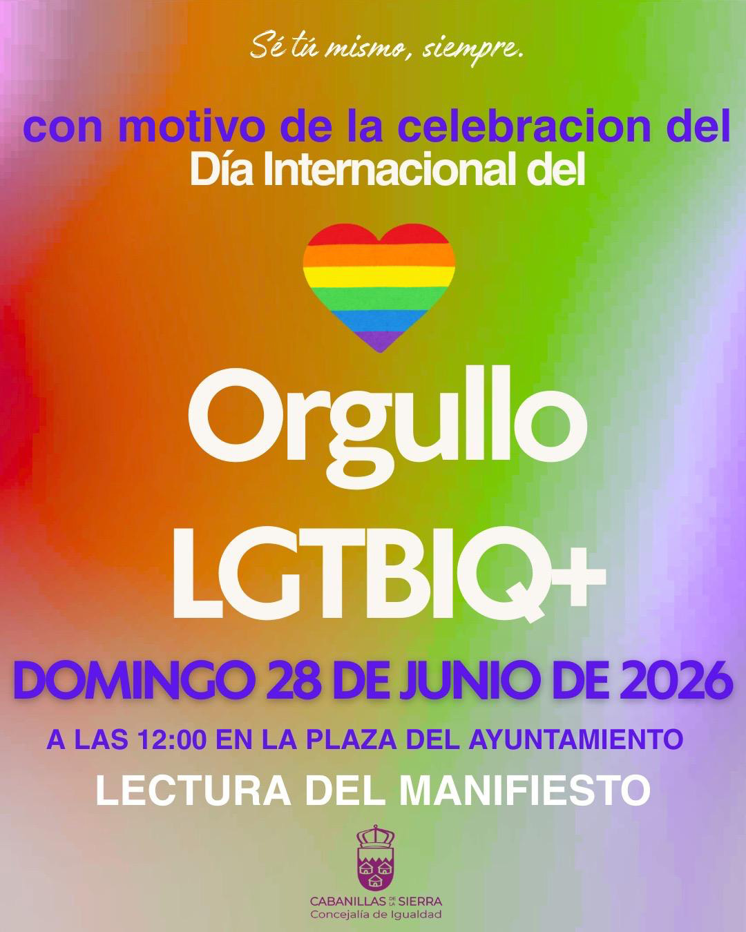 Conmemoración Día del Orgullo 2026