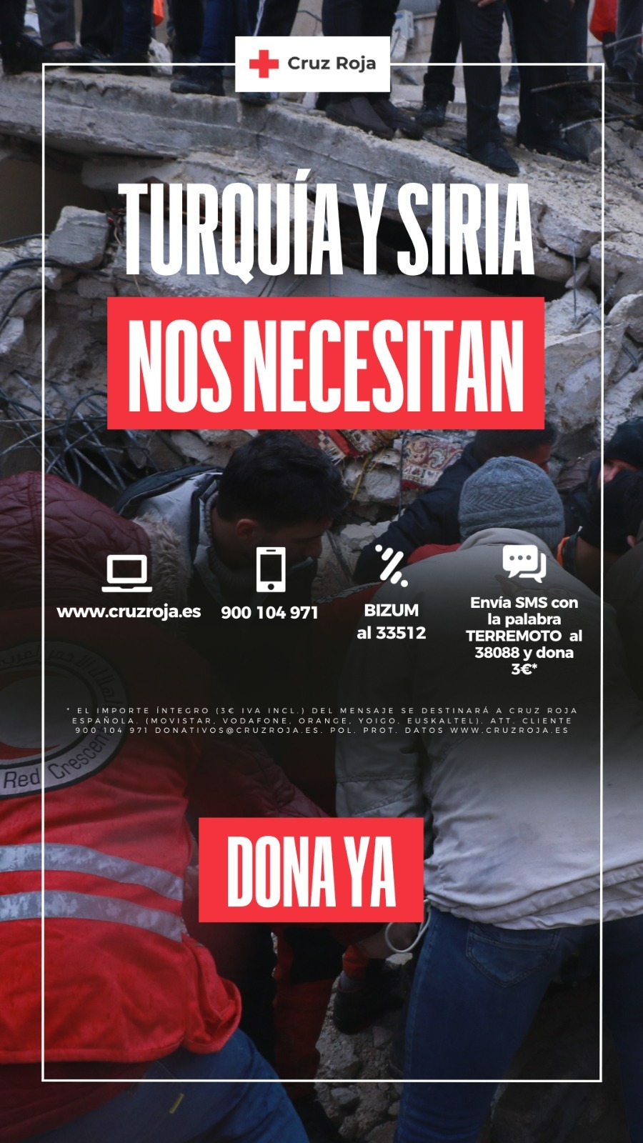 Cruz Roja Turquia y Siria