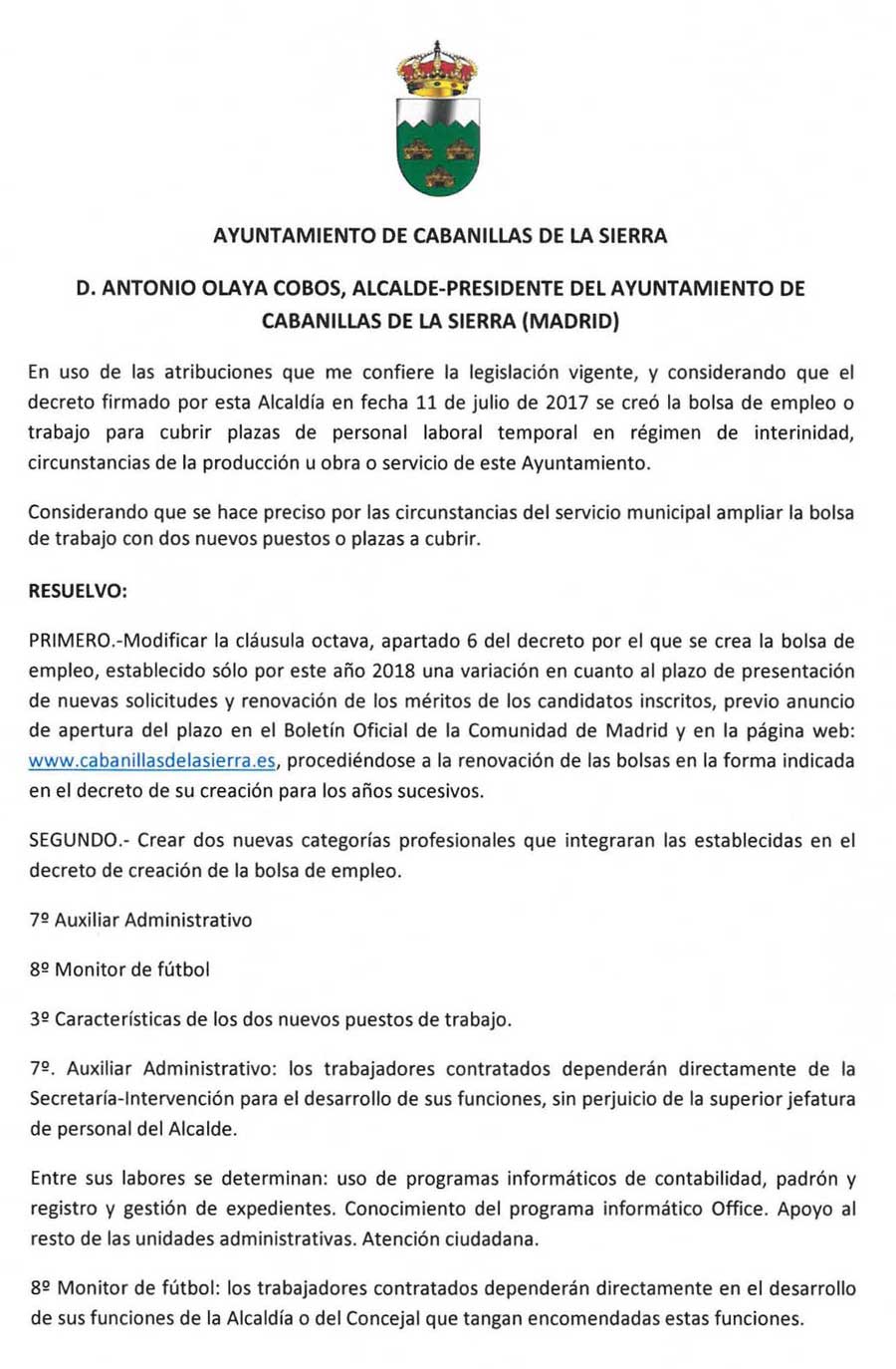 Decreto bolsa empleo 2018 1