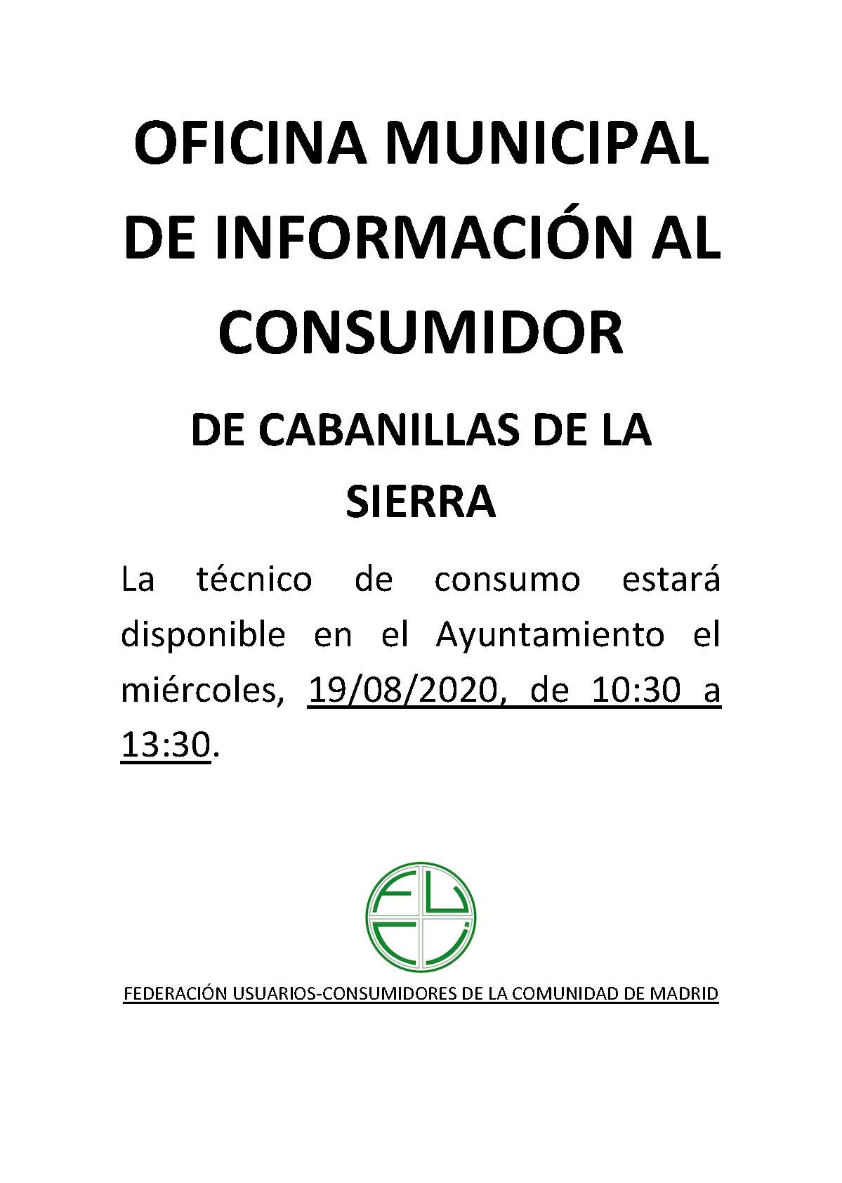 Recordatorio consumo Cabanillas