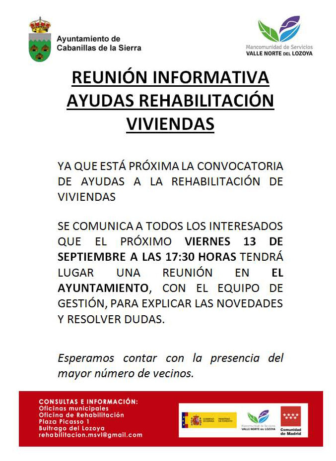 Reunion informativa ayudas rehabilitacion viviendas