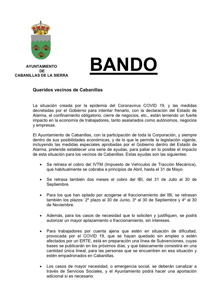 Bando ayudas