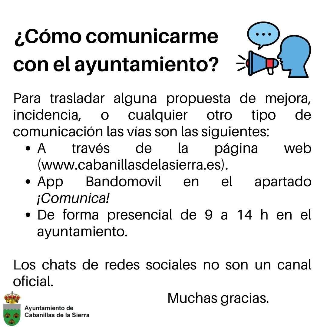 como comunicarme con el ayuntamiento