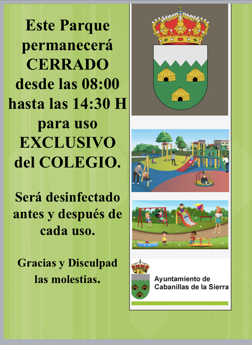 parque uso exclusivo colegio