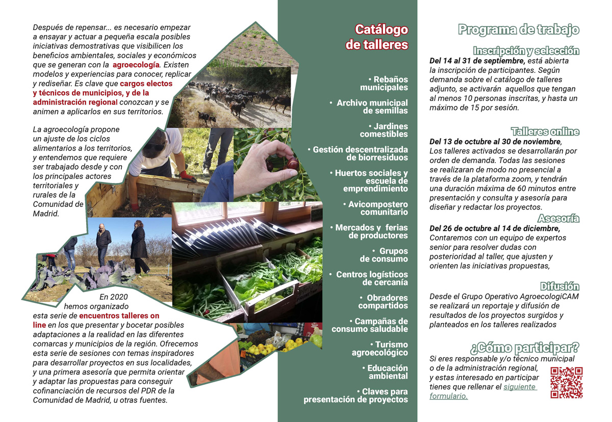 Diptico encuentro taller online 2020 agroecologica CAM 2