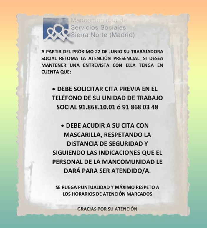 atencion presencial trabajadora social junio 2020
