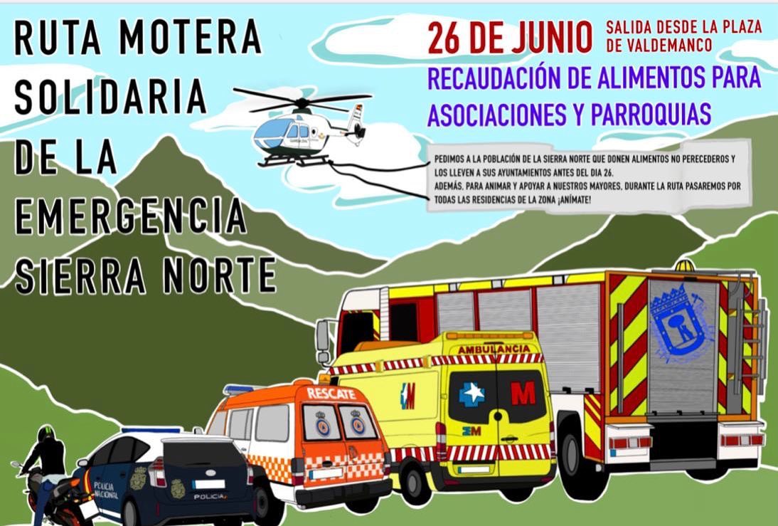 ruta motera solidaria Sierra Norte
