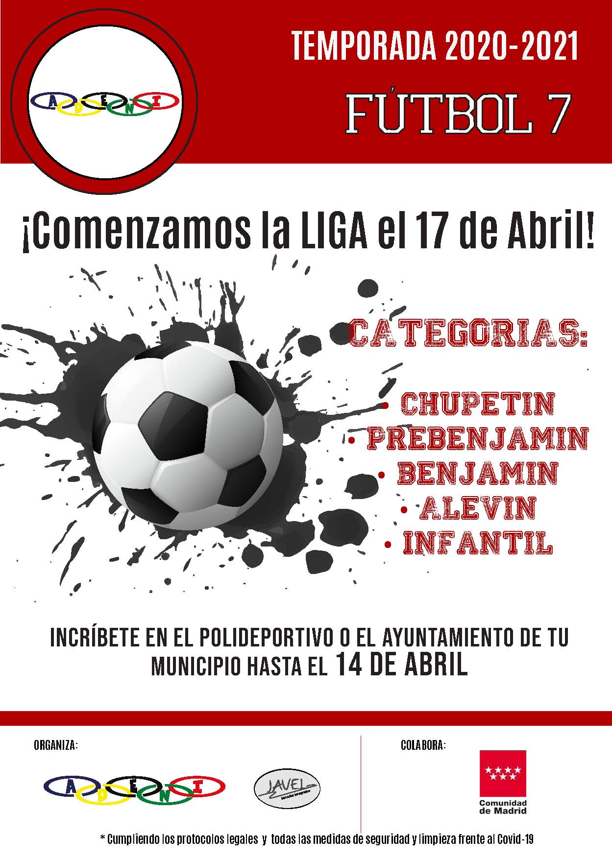 Liga Fútbol 7 a partir 18 de Abril 2021
