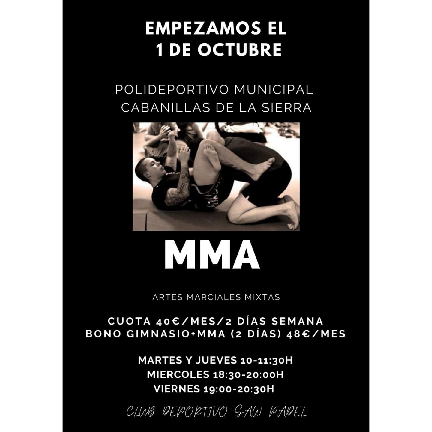 MMA artes marciales mixtas Cabanillas de la Sierra