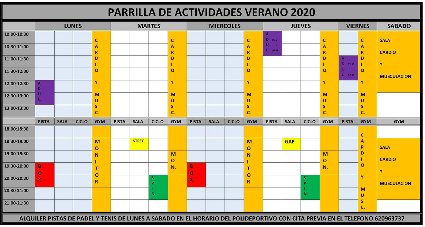 PARRILLA DE ACTIVIDADES VI verano 2020 1