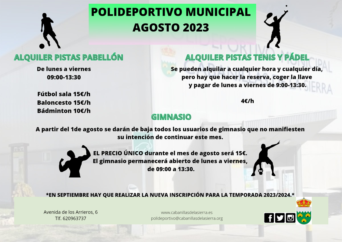 POLIDEPORTIVO AGOSTO 2023