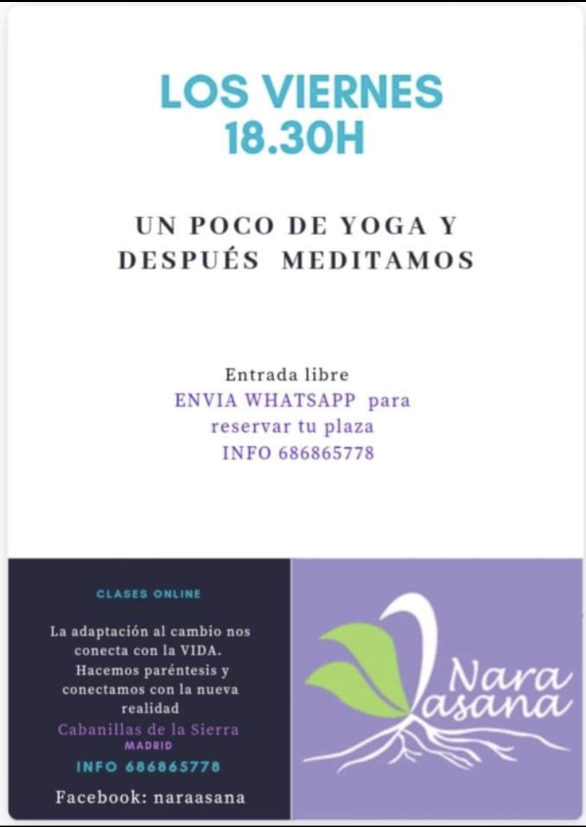 Yoga viernes 18 30 mayo 2020
