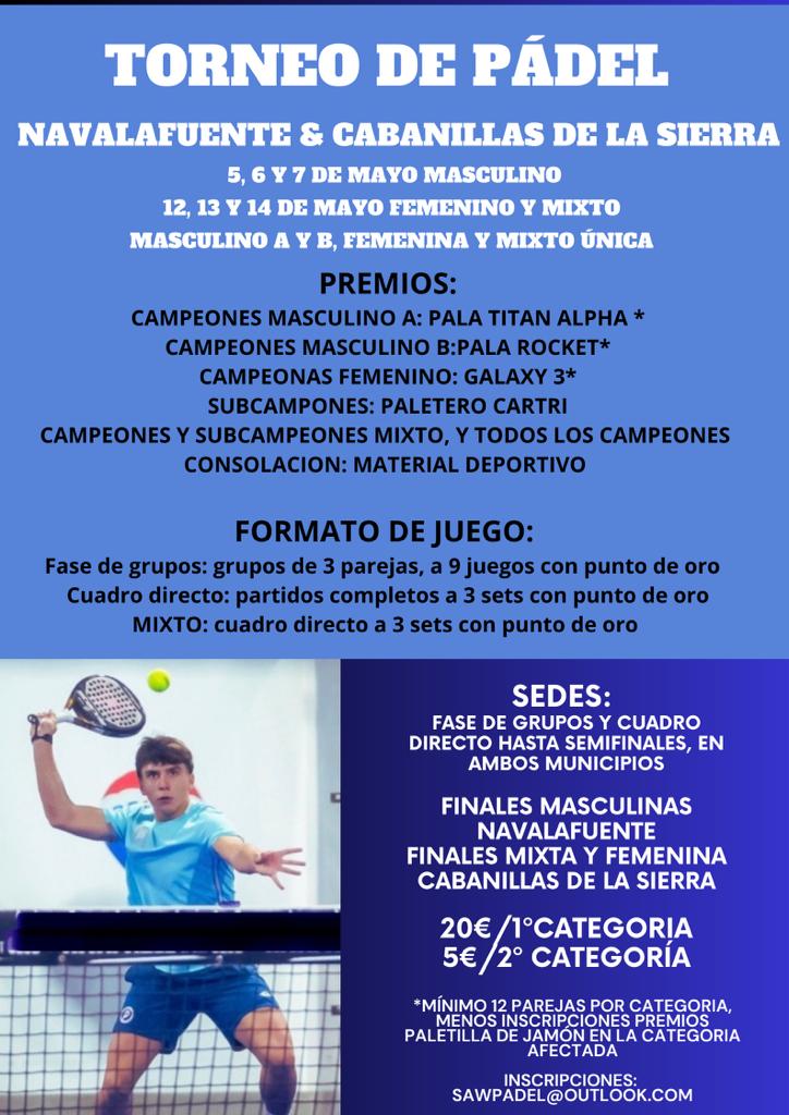 torneo de padel mayo 2023