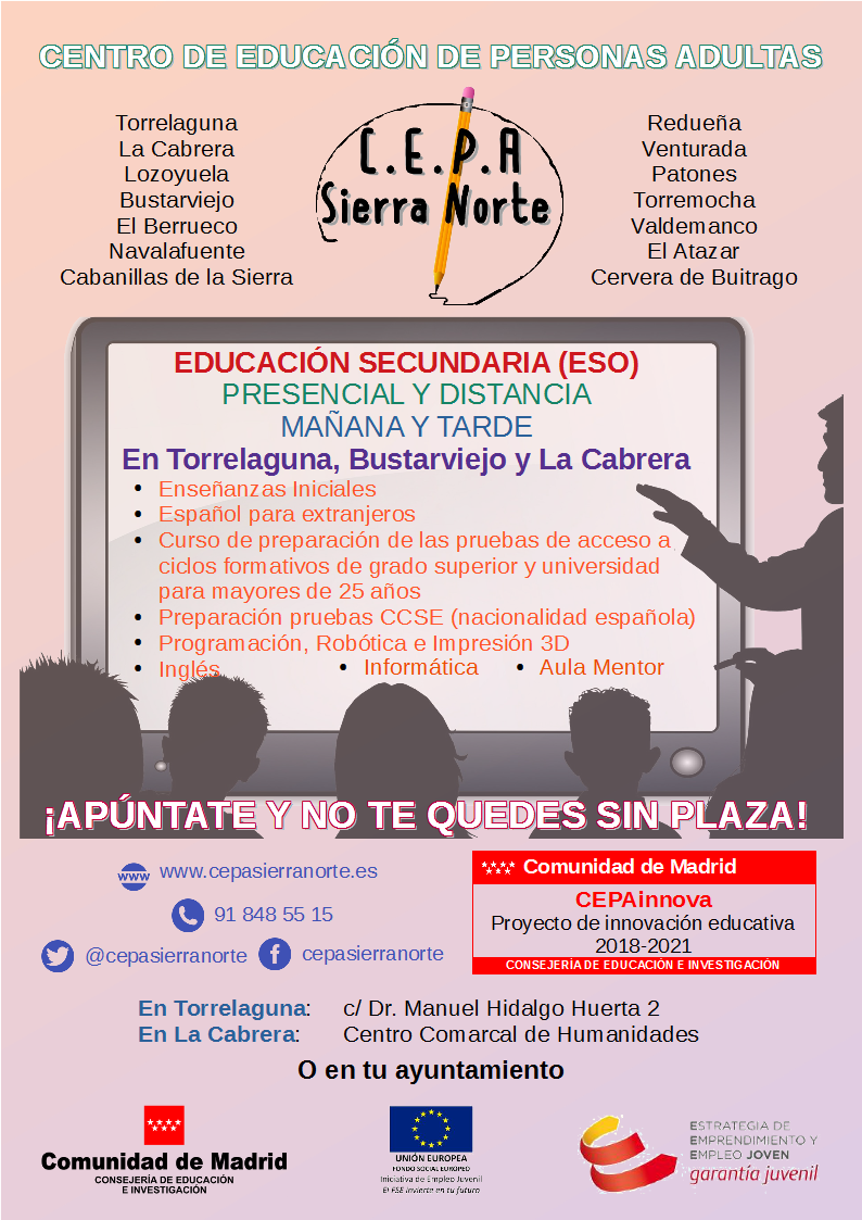 Cartel CEPA Sierra Norte