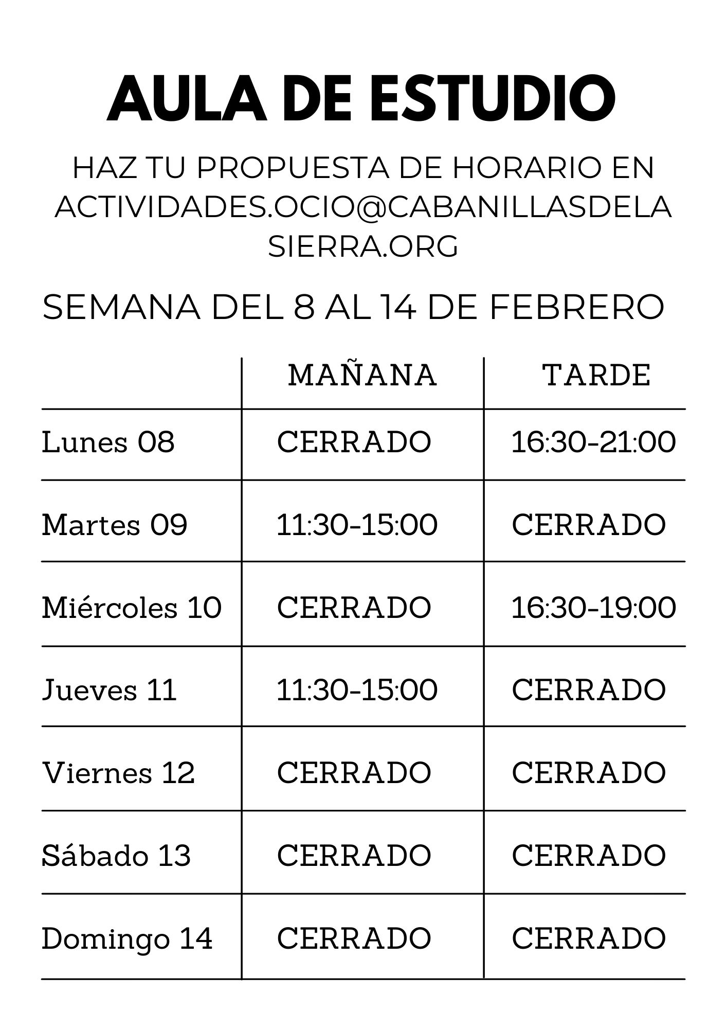 horario