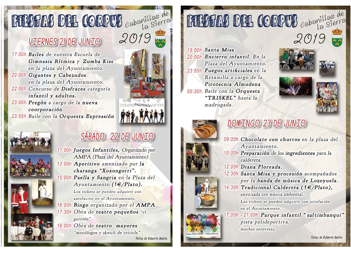 FIESTAS CORPUS CABANILLAS 2019