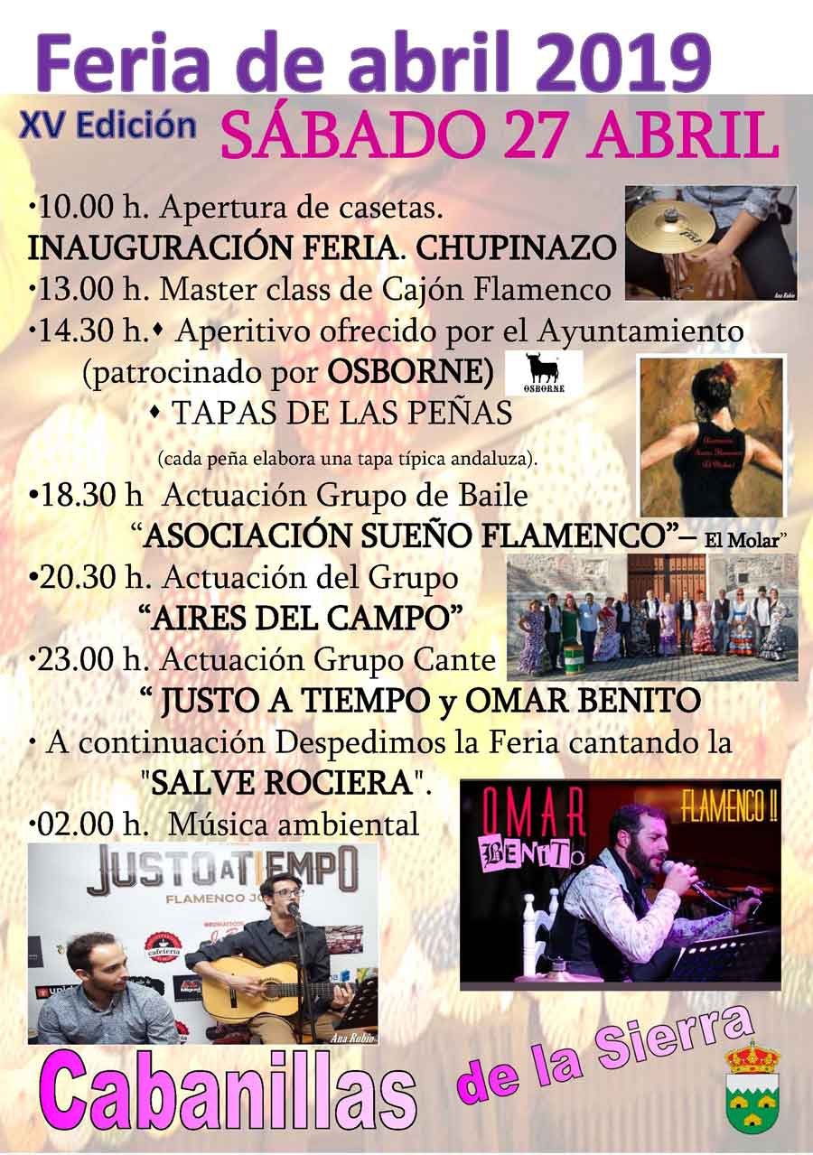 Feria de Abril Cabanillas de la Sierra 2019