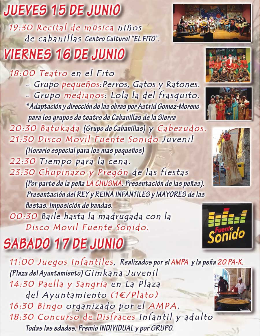 Fiestas Corpus Cabanillas 1