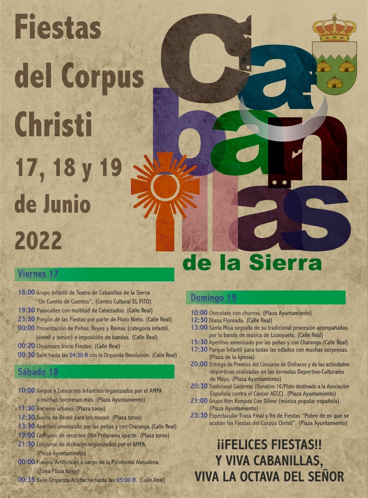 FIESTAS CORPUS CABANILLAS 2022