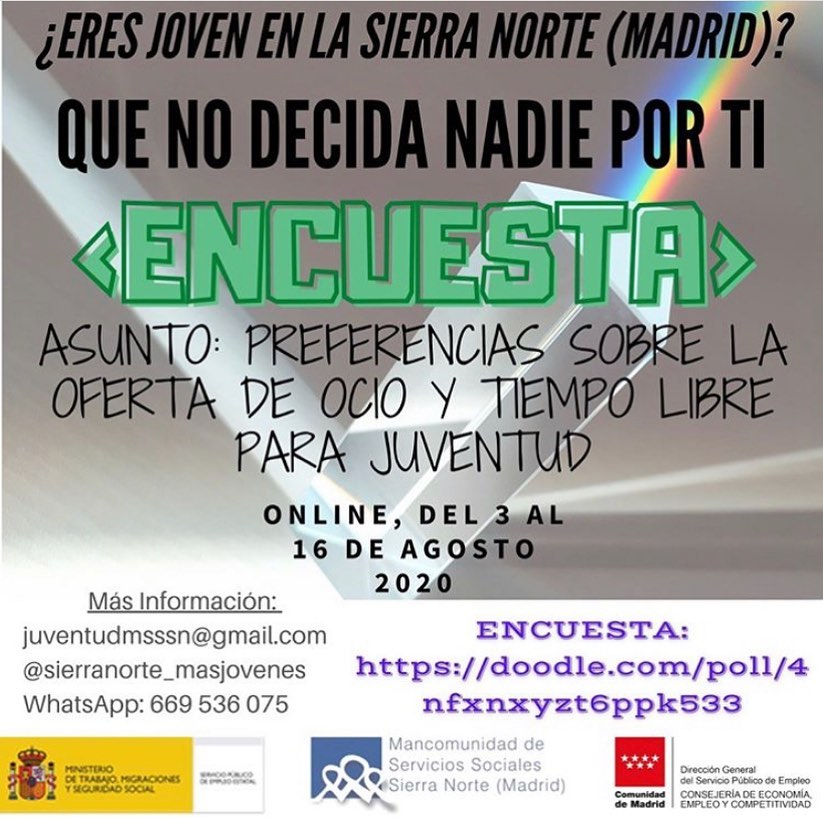 Encuesta ocio jovenes Sierra Norte