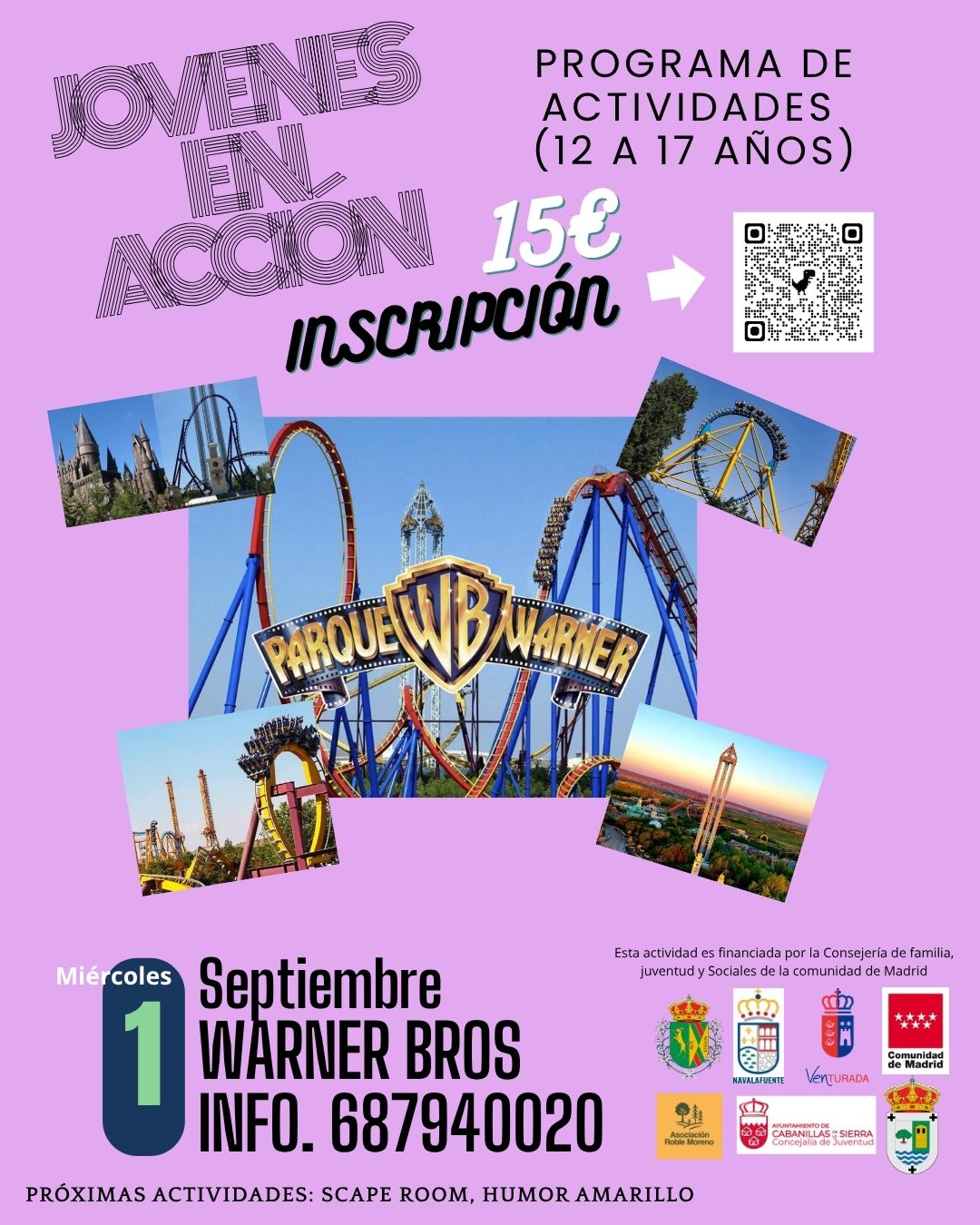 Parque Warner Jovenes en accion