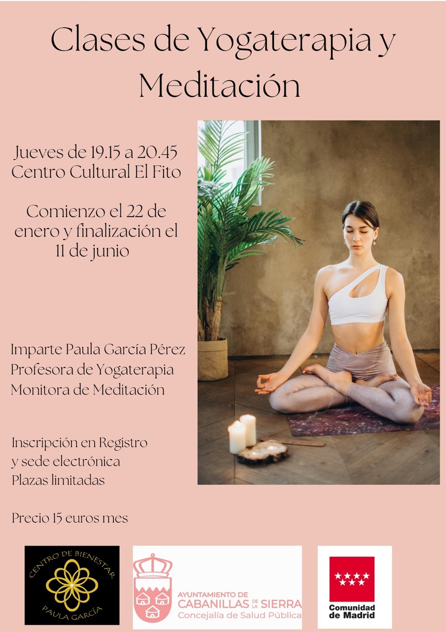 Clases yogaterapia meditación Cabanillas 2026